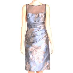 Maggy London “Splash” Floral Jacquard Sheath